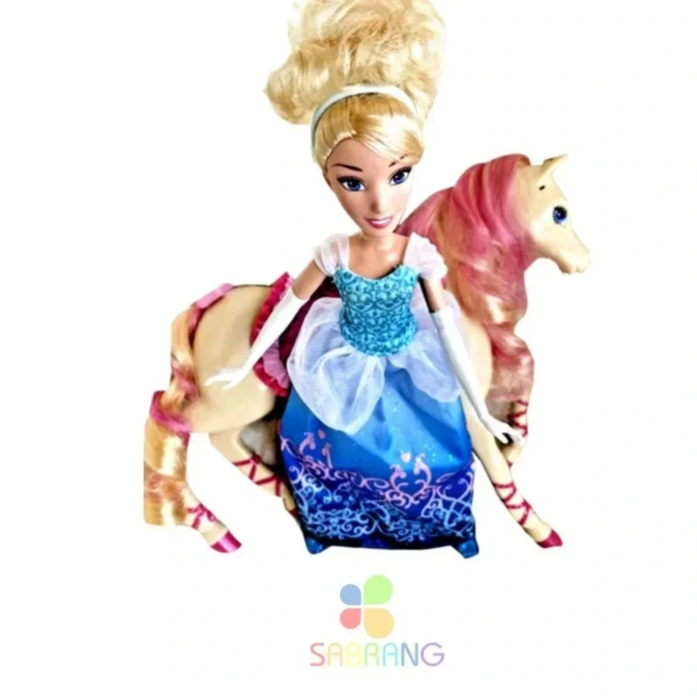 Disney Cinderella Princess & Pony Horse Girls Collectibles Set of 2 Disney Dolls